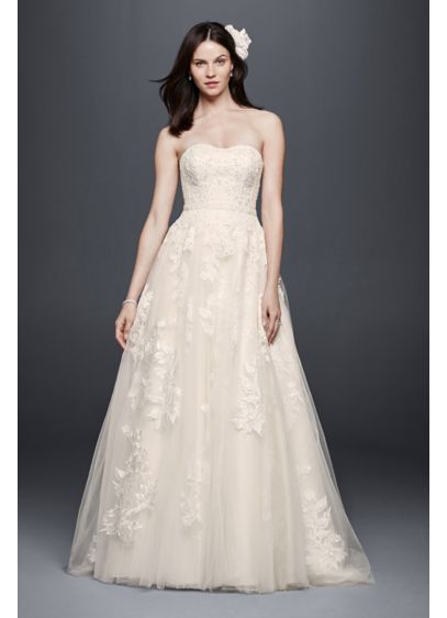 Beaded Sweetheart Tulle Ball Gown Wedding Dress David s Beaded Sweetheart Tulle Ball Gown Wedding Dress David s