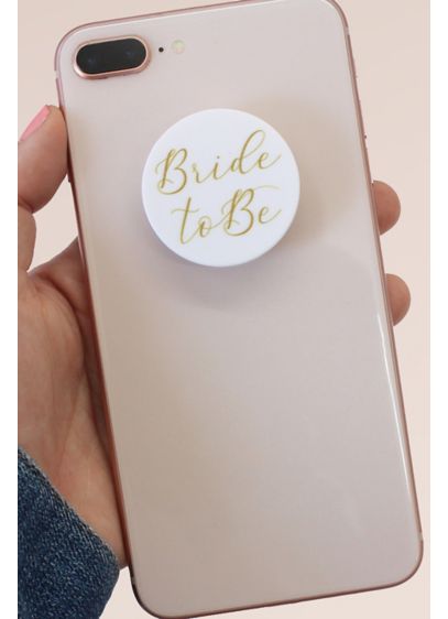 Gold Scripted Bride to Be Phone Grip - Wedding Gifts & Decorations