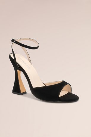 Picture of Flared Heel Sandals with Ankle Strap