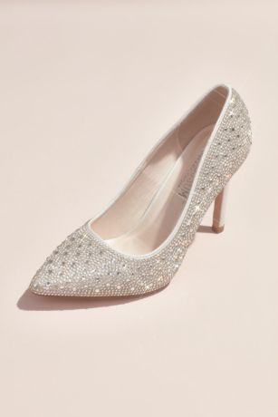 white crystal shoes