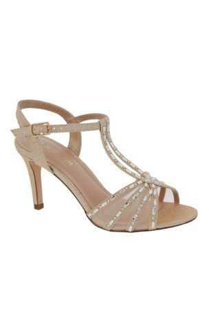 embellished strap heels