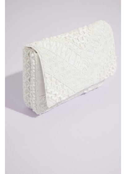Beaded Boho Pattern Mix Clutch - Elegant and artistic, the mix of beaded patterns