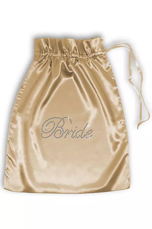 Rhinestone Bride Satin Bag Image 1