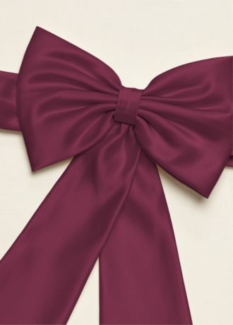 Picture of Satin Flower Girl Sash with Back Bow