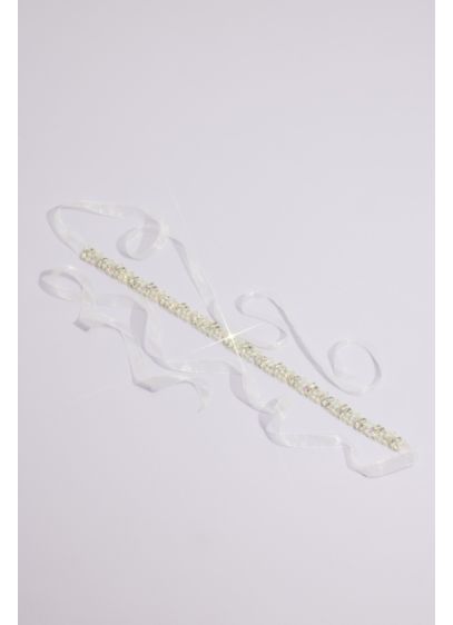 Iridescent Crystal Cluster Quinceanera Sash - Wedding Accessories