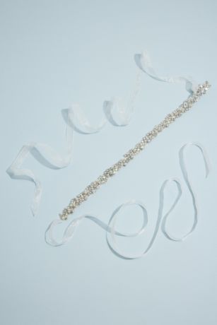 Picture of Pearl and Crystal Cluster Sash