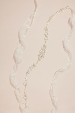Picture of Pearl and Crystal Organza Sash