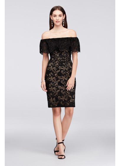 Short Sheath Off the Shoulder Cocktail and Party Dress - Scarlett Nite