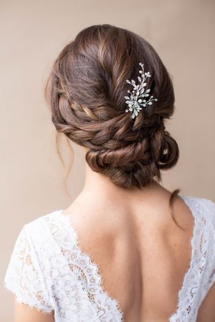 Picture of Sabra Hand-Wired Pearl and Crystal Spray Hair Pin