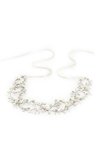 Picture of Sadie Filigree Sash with Opals and Silk Ties