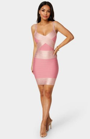 Picture of Colorblock Bandage Dress