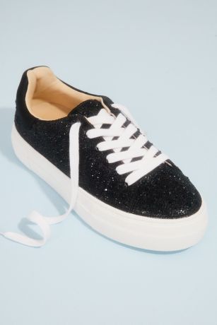 Picture of Sparkly Crystal Platform Sneakers