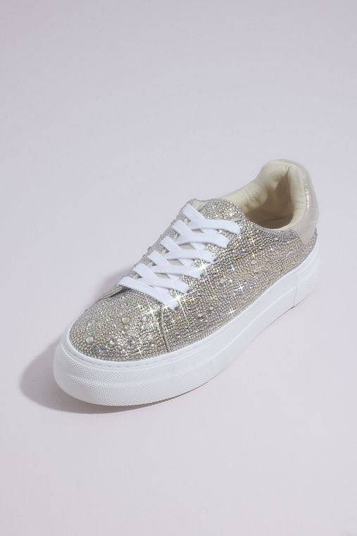 Betsey Johnson x DB Sparkly Crystal Platform Sneakers