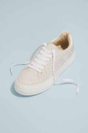 Picture of Sparkly Crystal Platform Sneakers
