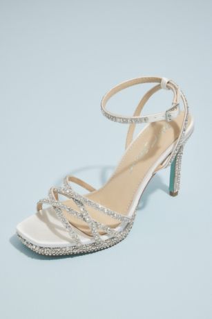 Picture of Strappy Crystal Micro-Platform Stiletto Heels