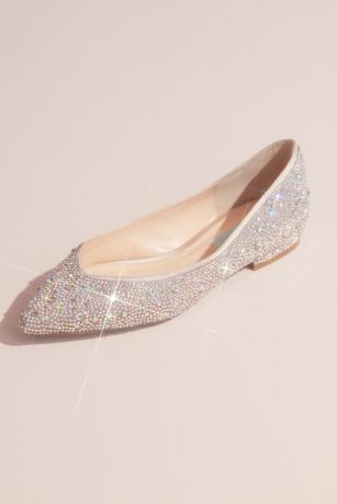 nude flat bridesmaid shoes