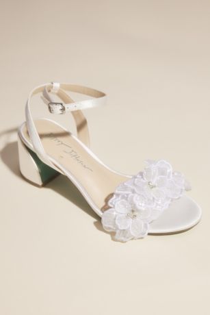 Picture of 3D Floral Sculpted Block Heels