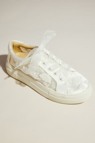 Picture of Beaded Bloom Mesh Sneakers