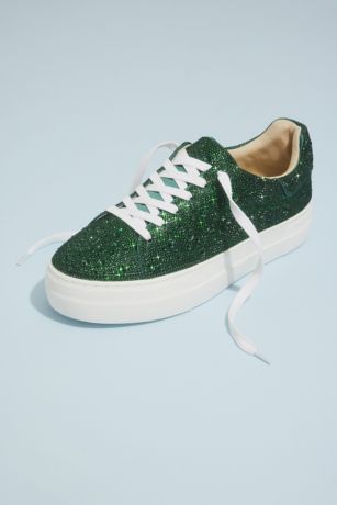platform sneakers green