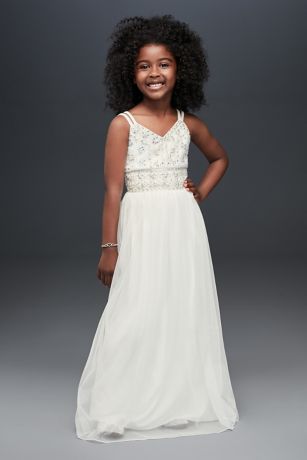 beaded flower girl dresses