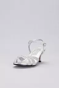 Touch Ups Girls Strappy Crystal Low-Heel Sandals