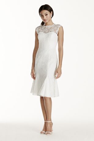 david's bridal short lace dress