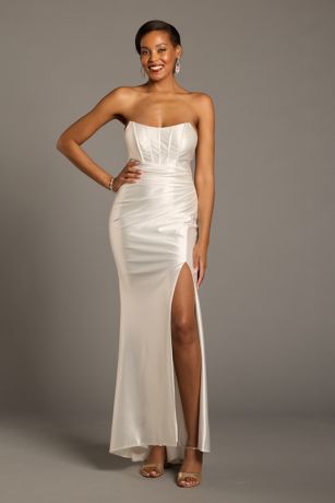 Picture of Sculpting Satin Corset Bodice Wedding Dress