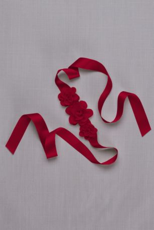 davids bridal flower girl sash