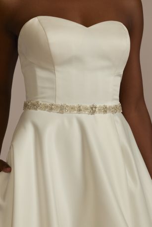 Picture of Pearl and Crystal Embellished Organza Sash