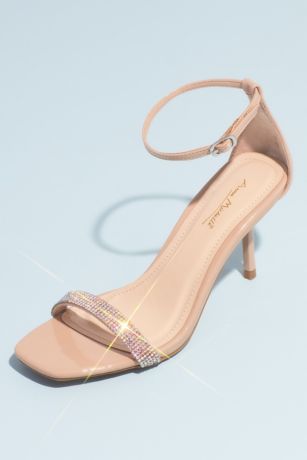 beige square toe sandals