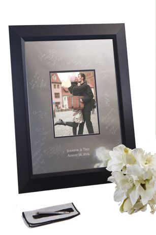 Personalized Signature Frame With Beveled Frame David S Bridal