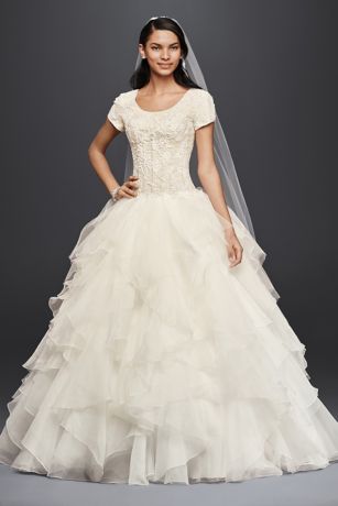 modest short sleeve wedding dresses