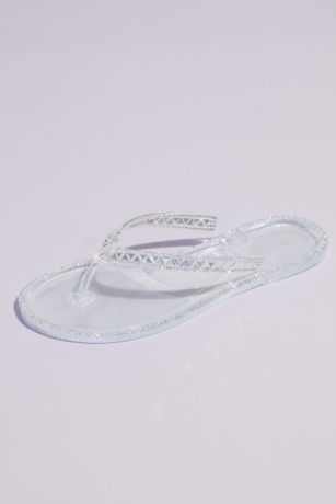 clear flip flops