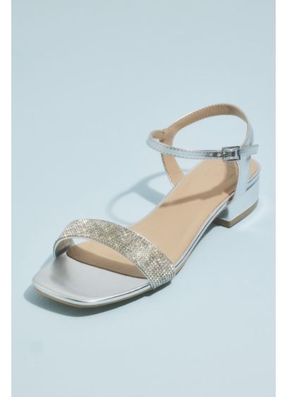 Metallic Quarter Strap Flat Sandals - The perfect dress-up, dress-down sandals, this pair features