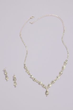 Picture of Teardrop Crystal Jewelry Set