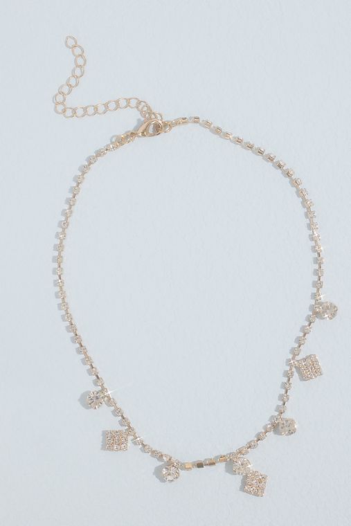 DB Studio Crystal Charm Pendant Necklace