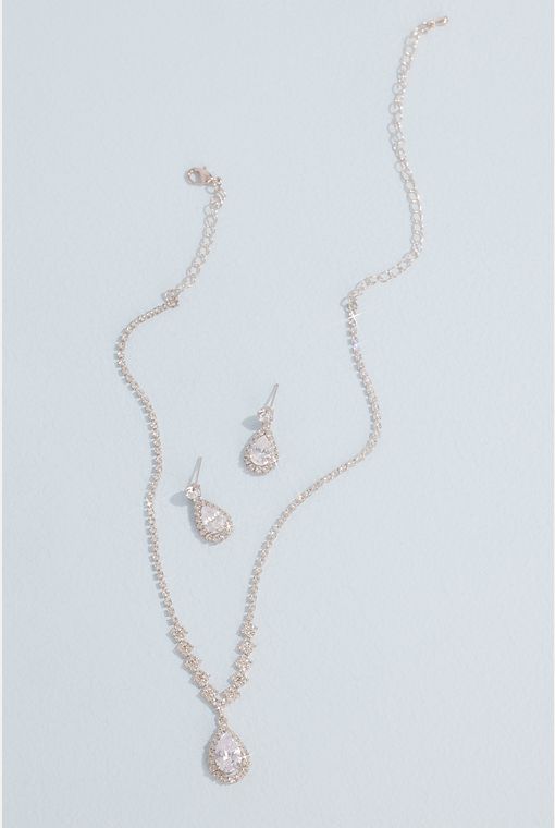 Rose Gold Crystal Necklace Pearl Drop Crystal Necklace Rose -   Gold  crystal necklace, Gold jewelry fashion, Gold necklace designs