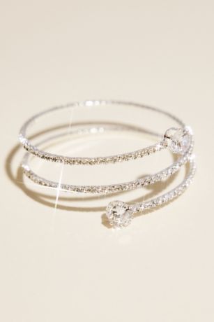 Picture of Wrap Rhinestone Bracelet with Cubic Zirconia End