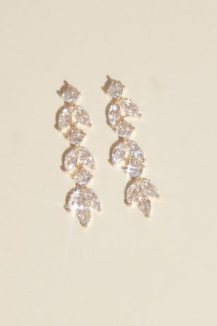 Picture of Crystal Vine Drop Earrings
