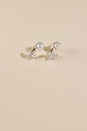 Picture of Pearl and Crystal Front to Back Studs