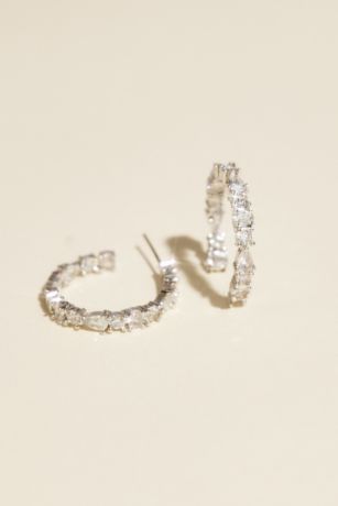 Picture of Crystal Hoop Earrings