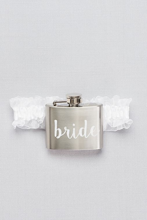 David's Bridal Bride Flask Garter