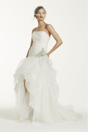 david's bridal high low bridesmaid dress