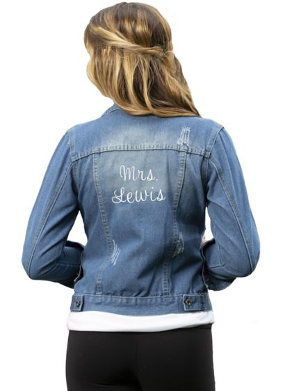 Personalized Denim Jacket David S Bridal
