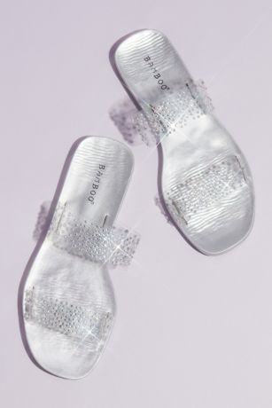bamboo clear sandals