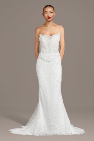 Picture of Two-Piece Beaded Lace Mermaid Wedding Dress