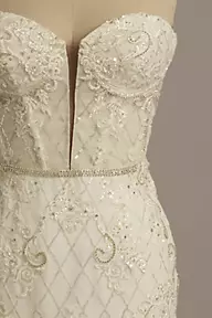  Pefantal Elegant Lace Mermaid Wedding Dresses for Bride 2023  Long Sleeves Beaded Crew Neck Luxury Wedding Dresses(as1, Numeric,  Numeric_2, Regular, Regular, Ivory) : Clothing, Shoes & Jewelry