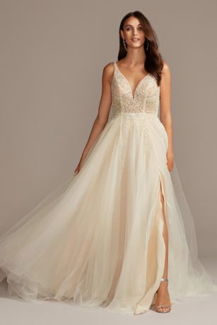 david's bridal a line wedding dress