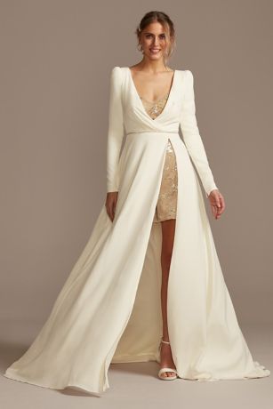 wedding dress with removable sleeves