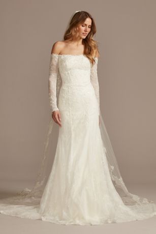 sequin lace wedding dress